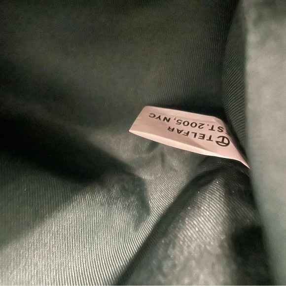 Telfar Large Shopping Bag Green Vegan Leather Tote Crossbody + Dust Bag - Picture 5 of 10